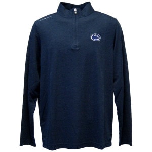 navy TravisMathew 1/4 zip with Penn State Athletic Logo